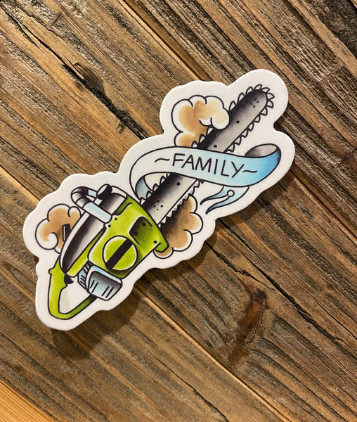 Family Saw Sticker