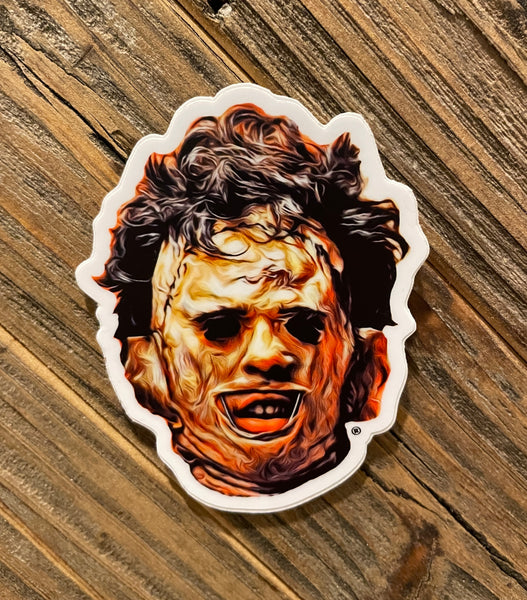 Leatherface Headshot Sticker
