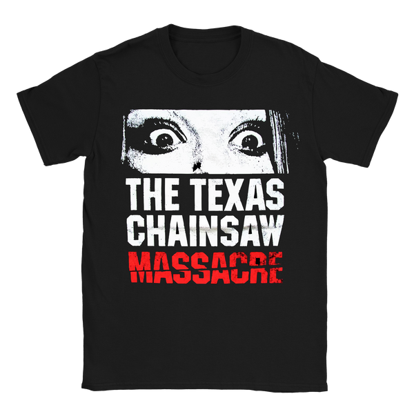 Sally Hardesty's Eyes Wide Shirt - The Original Texas Chainsaw Massacre Store | Official Site - T-Shirt