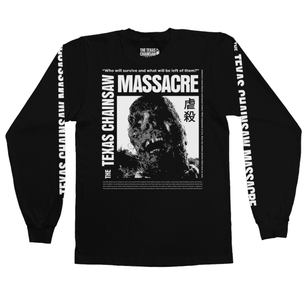 Original Texas Chainsaw Massacre Japanese Poster Art Long Sleeve Shirt - The Original Texas Chainsaw Massacre Store | Official Site - Long Sleeve