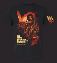 Load image into Gallery viewer, The Texas Chain Saw Massacre 50th Artwork Tee
