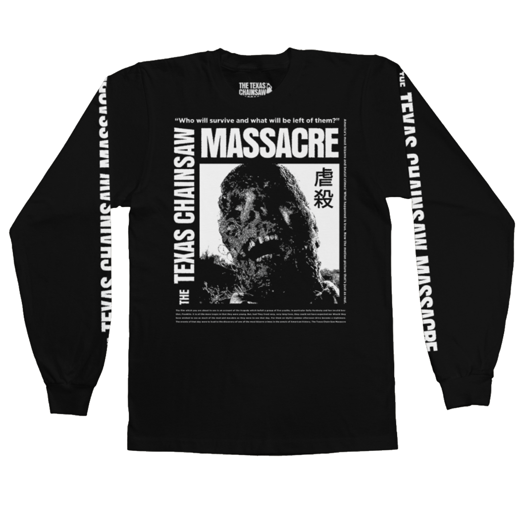 Original Texas Chainsaw Massacre Japanese Poster Art Long Sleeve Shirt - The Original Texas Chainsaw Massacre Store | Official Site - Long Sleeve